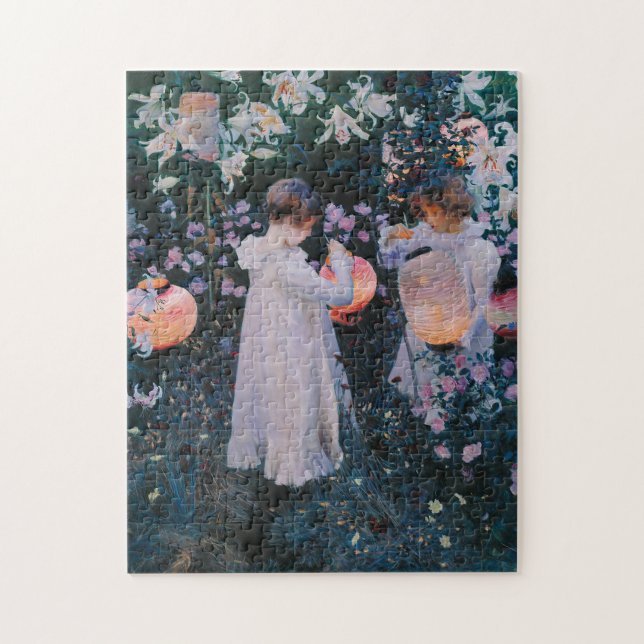 Carnation Lily Lily Rose Puzzle (Vertical)