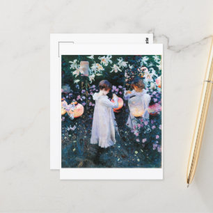 Carnation, Lily, Lily, Rose, Sargent  Postcard