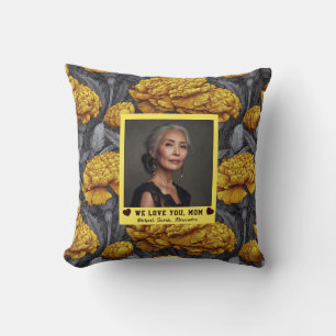 Carnation Mother Mama Aesthetic Decor Timeless Throw Pillow