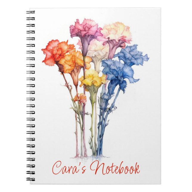 Carnation Notebook (Front)