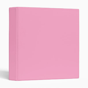 Carnation Pink Solid Colour Classic Elegant Binder