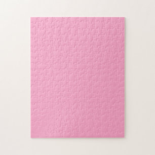 Carnation Pink Solid Colour Classic Elegant Jigsaw Puzzle