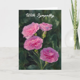 Carnation rose Fleur Jardin Art Carte de Sympathie