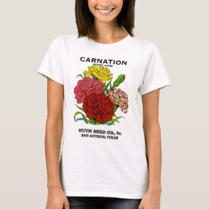 Carnation Vintage Seed Packet T-Shirt