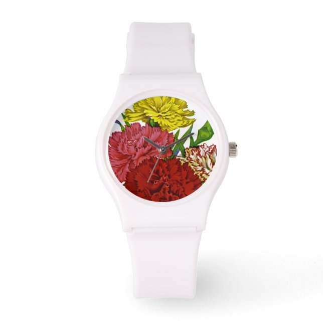 Carnation Vintage Seed Packet Watch (Front)