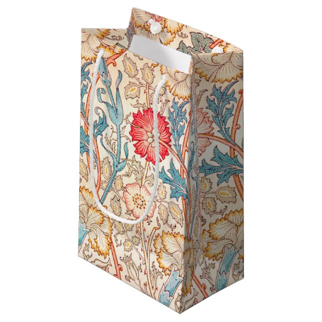 Carnation, William Morris Small Gift Bag (Front Angled)