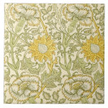 Carnation, William Morris Tile<br><div class="desc">William Morris (24 March 1834 – 3 October 1896) was a British textile designer, poet, novelist, translator, and socialist activist associated with the British Arts and Crafts Movement. He was a major contributor to the revival of traditional British textile arts and methods of production. His literary contributions helped to establish...</div>