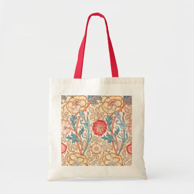 Carnation, William Morris Tote Bag (Front)