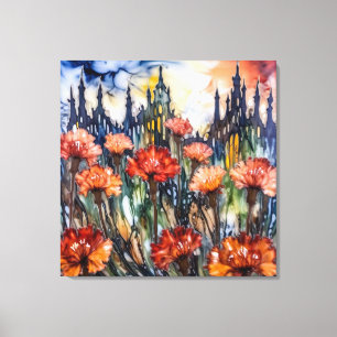 carnations canvas print