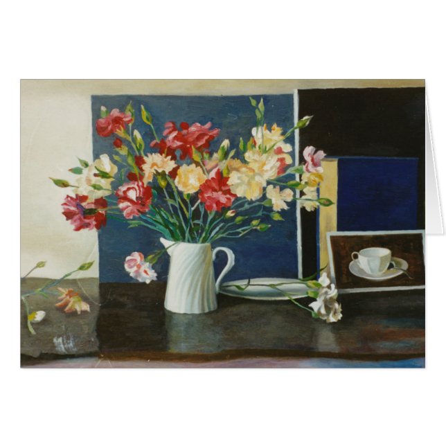 Carnations in a spiral jug 2000 (Front Horizontal)