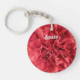 Carnations in Spain Keychain