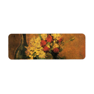 Carnations, Roses and a Bottle by Vincent van Gogh