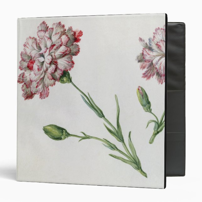 Carnations (w/c on paper) binder (Front/Inside)