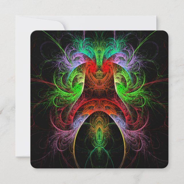 Carnaval Abstract Art Invitation (Front)