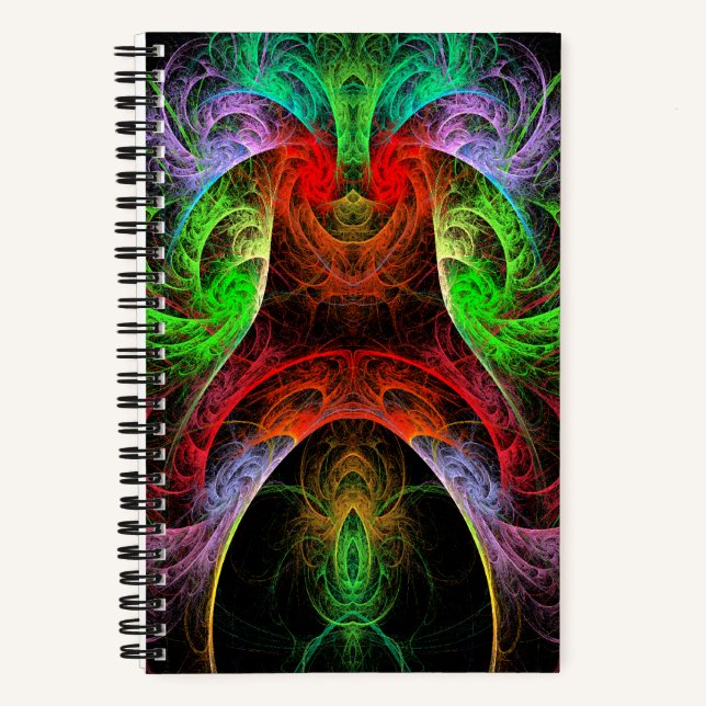 Carnaval Abstract Art Notebook (Front)