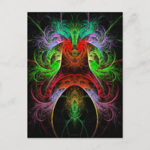 Carnaval Abstract Art Postcard