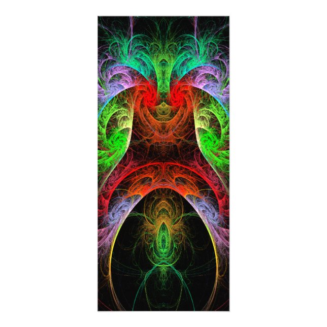 Carnaval Abstract Art Rack Card (Front)