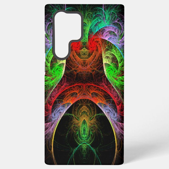 Carnaval Abstract Art Samsung Galaxy S22 Ultra Case (Back)