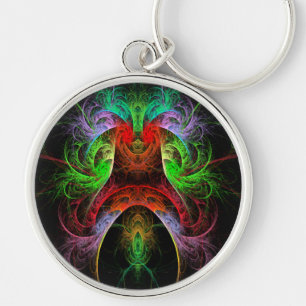 Carnaval Abstract Art Small Keychain