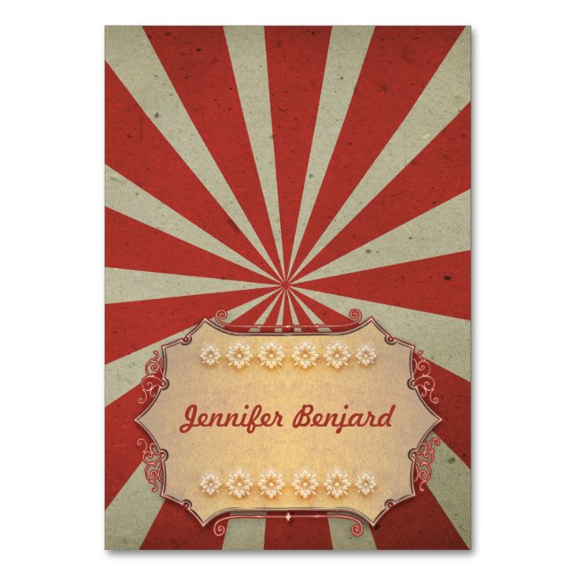 Carnaval cirque tentes Cartes de lieu - cartes de  (Par défaut)