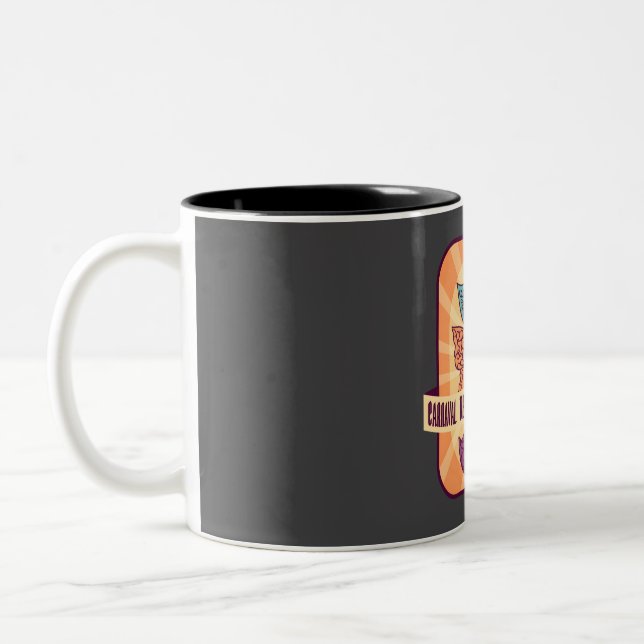 Carnaval de Santa Cruz de Tenerife  Two-Tone Coffee Mug (Left)