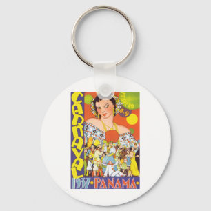 Carnaval in Panama Keychain