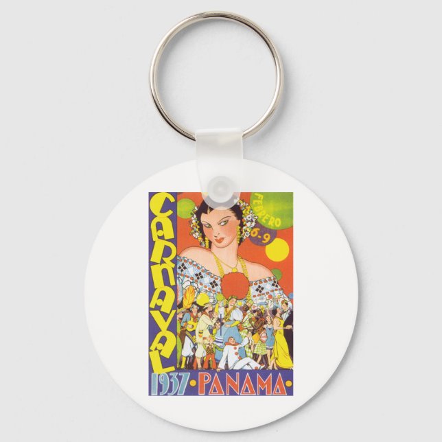 Carnaval in Panama Keychain (Front)