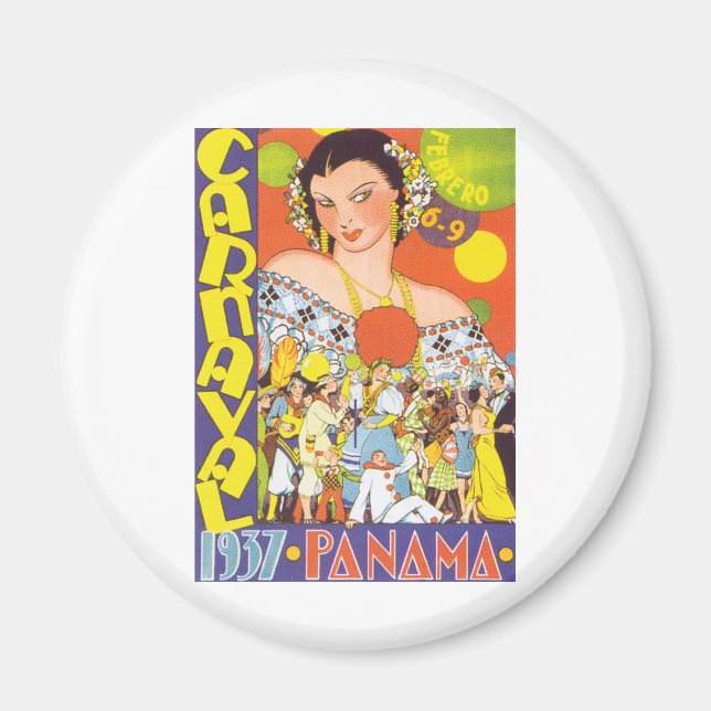 Carnaval in Panama Magnet (Front)