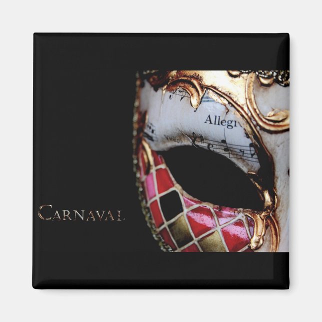 Carnaval - Italy - Mask Magnet (Front)