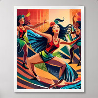 Carnaval Painting: Dance Celebrate in Rio Streets