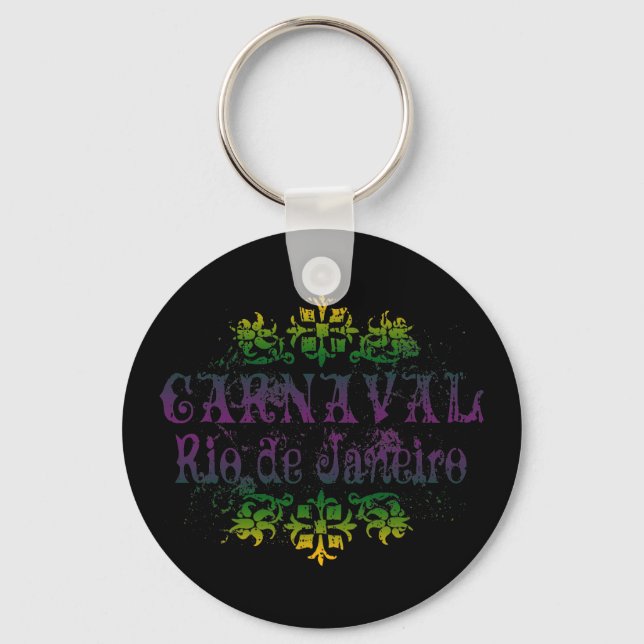 Carnaval Rio de Janeiro Keychain (Front)