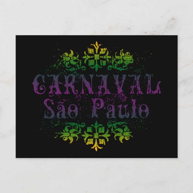 Carnaval Sao Paulo Postcard (Front)