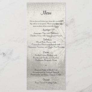 Carnaval Steampunk Top Hat Menu Mariage