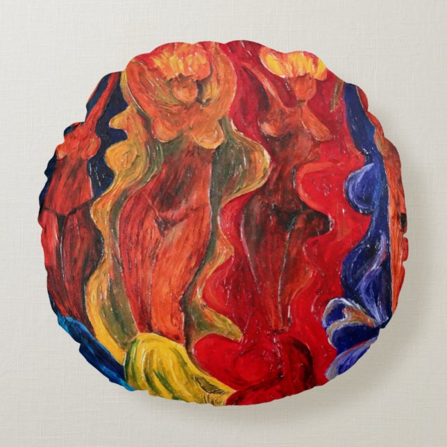 Carnavalesque 2010 round pillow (Front)