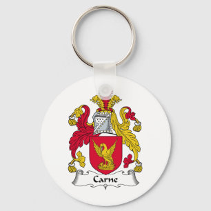Carne Family Crest Keychain