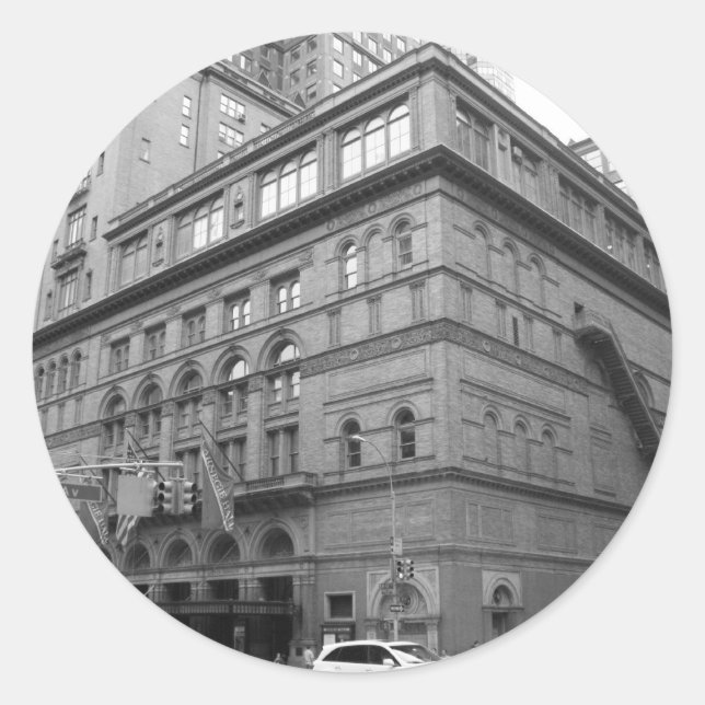 Carnegie Hall Classic Round Sticker (Front)