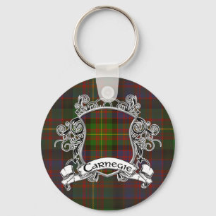Carnegie Tartan Shield Keychain