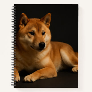 Carnet 柴犬ポートレート Shiba Inu Spiral Notebook Sketch