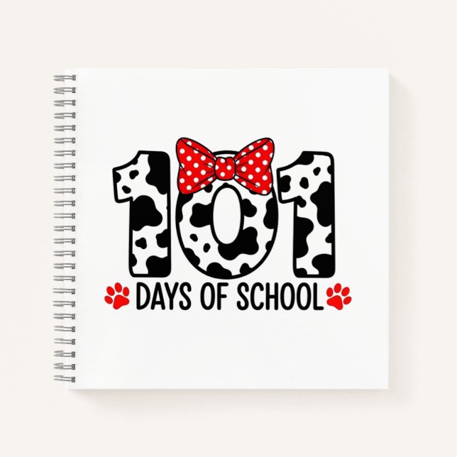 Carnet 100 Days of School Dalmatian Dog Boy Kid 100th Day (Devant)