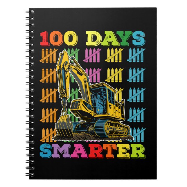 Carnet 100 Jours Smarter Excavator 100e Jour De L'École (Devant)