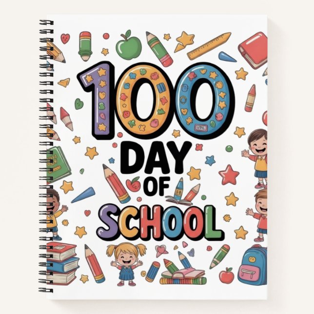 Carnet 100th Day of School Fun T-Shirt | Colorful Kids &  (Devant)