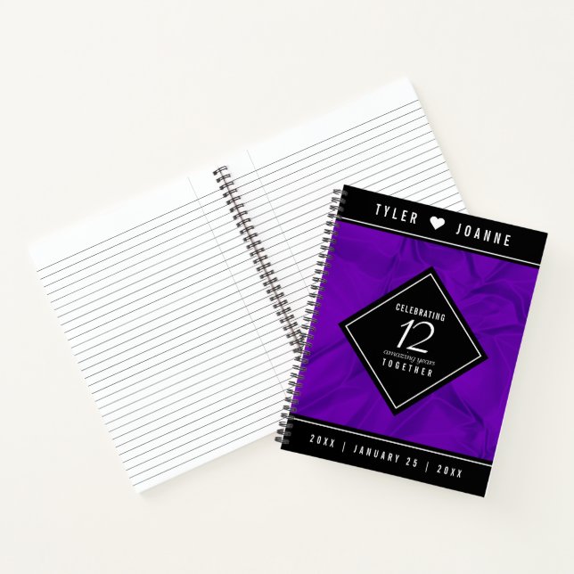 Carnet 12ème anniversaire de la Mariage de soie (Intérieur)