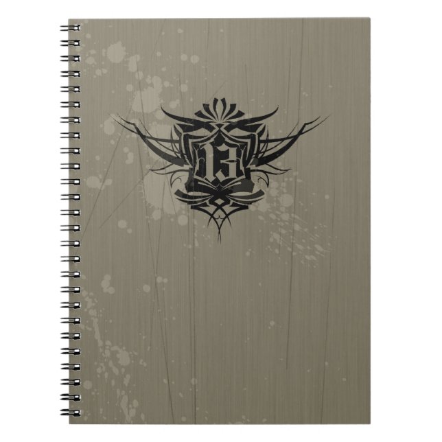 Carnet "13" tatouage gothique (Devant)