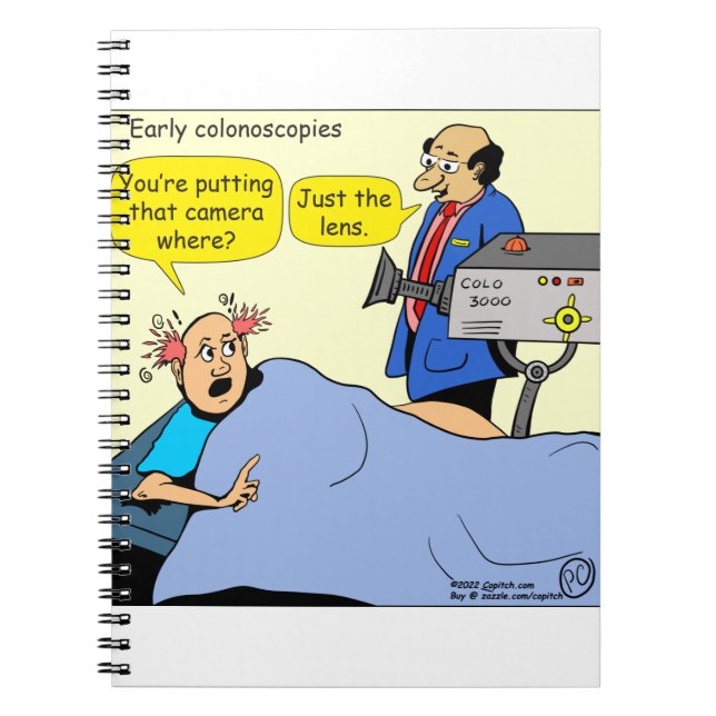 Carnet 1406 Caricature colonioscopique (Devant)