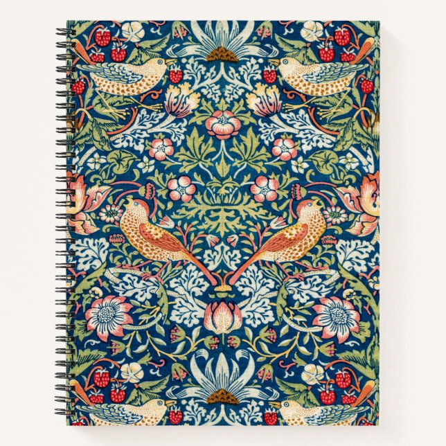 Carnet 1565-William Morris fraise (Devant)