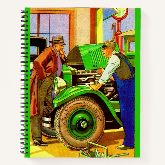 Carnet 1924 Kelly Springfield pneus gonflables et (Devant)