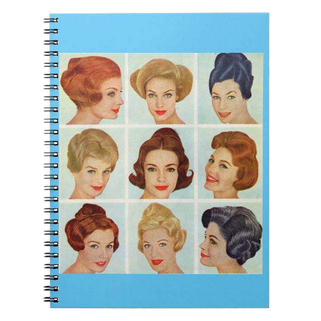 Carnet 1960 s hairstyles grid (Devant)