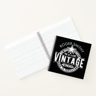Carnet 1966 60e anniversaire Vintage Vieilli à la perfect