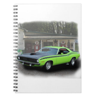 Carnet 1970 Plymouth AAR Cuda dans la série de stations d