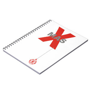 Carnet 1 Noël avec ornement d'arbre de Noël